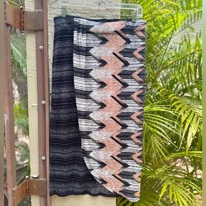 ANTHROPOLOGIE ✨ MAEVE ✨ Knit Striped Midi Wrapped Skirt